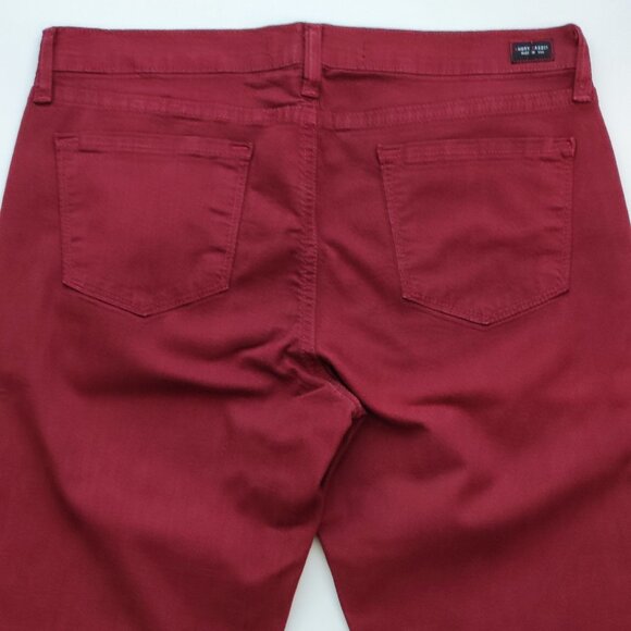 Angry Rabbit jeans women's size 29 burgundy mid-rise - Picture 4 of 12
